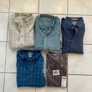 Bundle of 5 LL Bean Oxford Dress Shirts